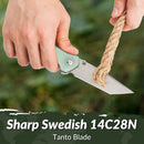 CIVIVI Button Lock Brazen Flipper & Thumb Stud Knife G10 Handle (3.46" 14C28N Blade) C19059C - 3 - CIVIVI
