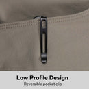 CIVIVI Button Lock Brazen Flipper & Thumb Stud Knife Twill Carbon Fiber Overlay On Black G10 Handle (3.46" Damascus Blade) C19059C - DS1