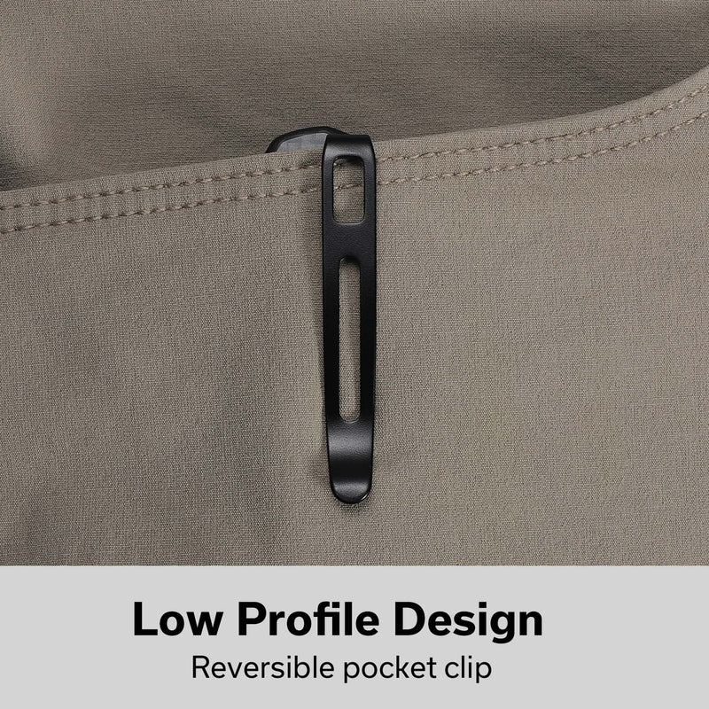 CIVIVI Button Lock Brazen Flipper & Thumb Stud Knife Twill Carbon Fiber Overlay On Black G10 Handle (3.46" Damascus Blade) C19059C - DS1