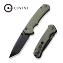 CIVIVI Button Lock Brazen Flipper & Thumb Stud Knife G10 Handle (3.46" 14C28N Blade) C19059C - 2 - CIVIVI