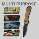 CIVIVI Button Lock Elementum II Flipper Knife Ultem Handle (2.96" Nitro - V Blade) C18062P - 8 - CIVIVI
