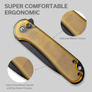 CIVIVI Button Lock Elementum II Flipper Knife Ultem Handle (2.96" Nitro - V Blade) C18062P - 8 - CIVIVI