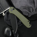 CIVIVI Button Lock Elementum II Flipper Knife G10 Handle (2.96" Nitro - V Blade) C18062P - 3 - CIVIVI