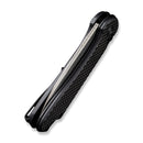 CIVIVI Button Lock Elementum II Flipper Knife Carbon Fiber & G10 Handle (2.96" Damascus Blade) C18062PB - DS1 - CIVIVI