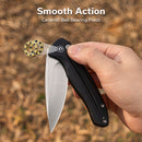 CIVIVI Button Lock Kitefin Flipper Knife Aluminum Handle (3.22" 14C28N Blade) C24091 - 1 - CIVIVI