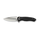 CIVIVI Button Lock Kitefin Flipper Knife Black Aluminum Handle (3.22" Satin Finished 14C28N Blade) C24091 - 1 - CIVIVI