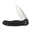 CIVIVI Button Lock Kitefin Flipper Knife Black Aluminum Handle (3.22" Satin Finished 14C28N Blade) C24091 - 1 - CIVIVI