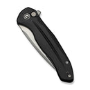 CIVIVI Button Lock Kitefin Flipper Knife Black Aluminum Handle (3.22" Satin Finished 14C28N Blade) C24091 - 1 - CIVIVI
