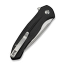 CIVIVI Button Lock Kitefin Flipper Knife Black Aluminum Handle (3.22" Satin Finished 14C28N Blade) C24091 - 1 - CIVIVI