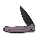 CIVIVI Button Lock Kitefin Flipper Knife Purple Aluminum Handle (3.22" Black Stonewashed 14C28N Blade) C24091 - 3 - CIVIVI