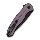 CIVIVI Button Lock Kitefin Flipper Knife Purple Aluminum Handle (3.22" Black Stonewashed 14C28N Blade) C24091 - 3 - CIVIVI