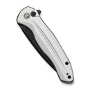 CIVIVI Button Lock Kitefin Flipper Knife Silver Aluminum Handle (3.22" Black Stonewashed 14C28N Blade) C24091 - 2 - CIVIVI