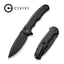 CIVIVI Button Lock Praxis Flipper Knife Aluminum Handle (3.75" Nitro - V Blade) C18026E - 1 - CIVIVI