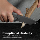 CIVIVI Button Lock Praxis Flipper Knife Aluminum Handle (3.75" Nitro - V Blade) C18026E - 1 - CIVIVI