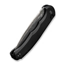 CIVIVI Button Lock Praxis Flipper Knife Aluminum Handle (3.75" Damascus Blade) C18026E - DS1 - CIVIVI