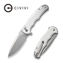CIVIVI Button Lock Praxis Flipper Knife Aluminum Handle (3.75" Nitro - V Blade) C18026E - 2 - CIVIVI