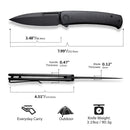 CIVIVI Caetus Flipper Knife Micarta Handle (3.48" 14C28N Blade) C21025C - 2 - CIVIVI