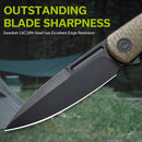 CIVIVI Caetus Flipper Knife Micarta Handle (3.48" 14C28N Blade) C21025C - 3 - CIVIVI