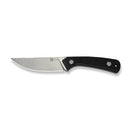 CIVIVI Carveth Hunting Fixed Blade Knife Black G10 Handle (3.59" Stonewashed AEB-L Blade) C25040-1, With 1PC Black Lanyard, Black Kydex Sheath & T-Clip - CIVIVI