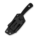 CIVIVI Carveth Hunting Fixed Blade Knife Black G10 Handle (3.59" Stonewashed AEB-L Blade) C25040-1, With 1PC Black Lanyard, Black Kydex Sheath & T-Clip - CIVIVI
