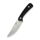 CIVIVI Carveth Hunting Fixed Blade Knife Black G10 Handle (3.59" Stonewashed AEB-L Blade) C25040-1, With 1PC Black Lanyard, Black Kydex Sheath & T-Clip - CIVIVI