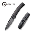 🎁 CIVIVI Cetos Flipper Knife Carbon Fiber & Stainless Steel Handle (3.48" Damascus Blade) C21025B - DS1 , With No Free Gift (Discount) - CIVIVI