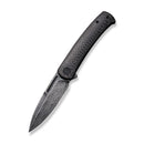CIVIVI Cetos Flipper Knife Carbon Fiber & Stainless Steel Handle (3.48" Damascus Blade) C21025B - DS1 - CIVIVI