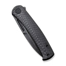 CIVIVI Cetos Flipper Knife Carbon Fiber & Stainless Steel Handle (3.48" Damascus Blade) C21025B - DS1 - CIVIVI