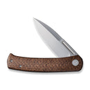CIVIVI Cetos Flipper Knife Micarta With Stainless Steel Handle (3.48" 14C28N Blade) C21025B - 1 - CIVIVI