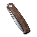 CIVIVI Cetos Flipper Knife Micarta With Stainless Steel Handle (3.48" 14C28N Blade) C21025B - 1 - CIVIVI
