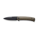 CIVIVI Cetos Flipper Knife Micarta & Stainless Steel Handle (3.48" 14C28N Blade) C21025B - 3 - CIVIVI