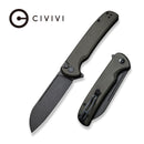 CIVIVI Chevalier Flipper & Button Lock Knife Micarta Handle (3.46" 14C28N Blade) C20022 - 2 - CIVIVI