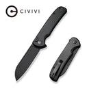 CIVIVI Chevalier II Flipper & Button Lock Knife Aluminum Handle (3.47" 14C28N Blade) C20022B - 1 - CIVIVI