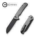 CIVIVI Chevalier II Flipper & Button Lock Knife Aluminum Handle (3.47" 14C28N Blade) C20022B - 3 - CIVIVI