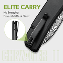 CIVIVI Chevalier II Flipper & Button Lock Knife Aluminum Handle (3.47" Damascus Blade) C20022B - DS1 - CIVIVI