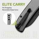 CIVIVI Chevalier II Flipper & Button Lock Knife Aluminum Handle (3.47" 14C28N Blade) C20022B - 3 - CIVIVI