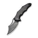 CIVIVI Chiro Flipper & Thumb Hole Knife Carbon Fiber & G10 Handle (3.1" Damascus Blade) C23046 - DS1 - CIVIVI
