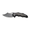 CIVIVI Chiro Flipper & Thumb Hole Knife Carbon Fiber & G10 Handle (3.1" Damascus Blade) C23046 - DS1 - CIVIVI