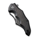 CIVIVI Chiro Flipper & Thumb Hole Knife Carbon Fiber & G10 Handle (3.1" Damascus Blade) C23046 - DS1 - CIVIVI