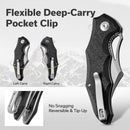 CIVIVI Chiro Flipper & Thumb Hole Knife G10 Handle (3.1" 14C28N Blade) C23046 - 3 - CIVIVI