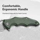 CIVIVI Chiro Flipper & Thumb Hole Knife Micarta Handle (3.1" 14C28N Blade) C23046 - 2 - CIVIVI