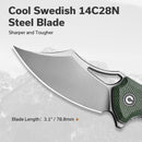 CIVIVI Chiro Flipper & Thumb Hole Knife Micarta Handle (3.1" 14C28N Blade) C23046 - 2 - CIVIVI
