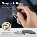 CIVIVI Chiro Flipper & Thumb Hole Knife Micarta Handle (3.1" 14C28N Blade) C23046 - 2 - CIVIVI