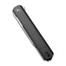CIVIVI Chronic Flipper Knife Carbon Fiber & G10 Handle (3.22'' Damascus Blade) C917DS - CIVIVI