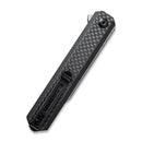 CIVIVI Chronic Flipper Knife Carbon Fiber & G10 Handle (3.22'' Damascus Blade) C917DS - CIVIVI