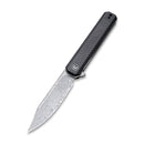 CIVIVI Chronic Flipper Knife Carbon Fiber & G10 Handle (3.22'' Damascus Blade) C917DS - CIVIVI
