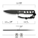 CIVIVI Circulus Fixed Blade Knife (1.96" 10Cr15CoMov Blade) C22012 - 1 - CIVIVI