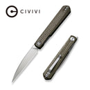 CIVIVI Clavi Front Flipper Knife Micarta Handle (3.06" Nitro - V Blade) C21019 - 3 - CIVIVI