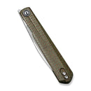CIVIVI Clavi Front Flipper Knife Micarta Handle (3.06" Nitro - V Blade) C21019 - 3 - CIVIVI