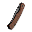 CIVIVI Clingman Front Flipper & Thumb Stud Knife Milled Guibourtia Wood Handle (2.99" Damascus Blade) C23065B - DS1 - CIVIVI
